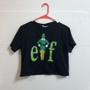 Women’s Christmas Elf Movie Cropped T-Shirt